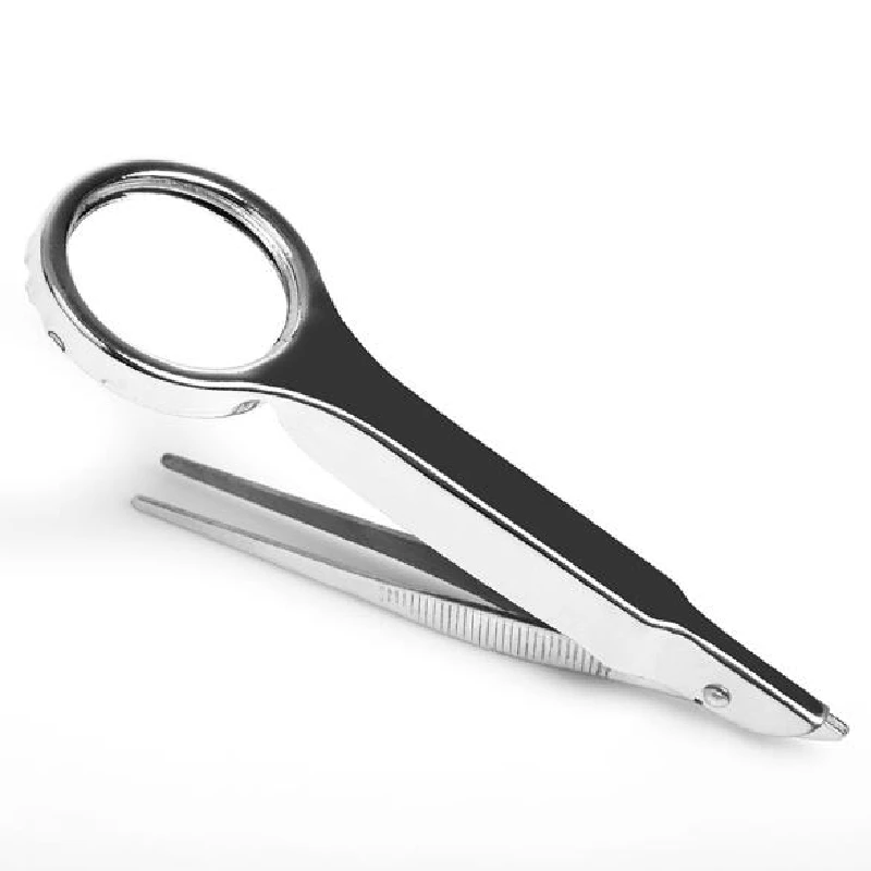 Tanya Pliers With Magnifying Glass For Hobby First Aid Kit Stainless Steel 18143 Tweezers (With Function)