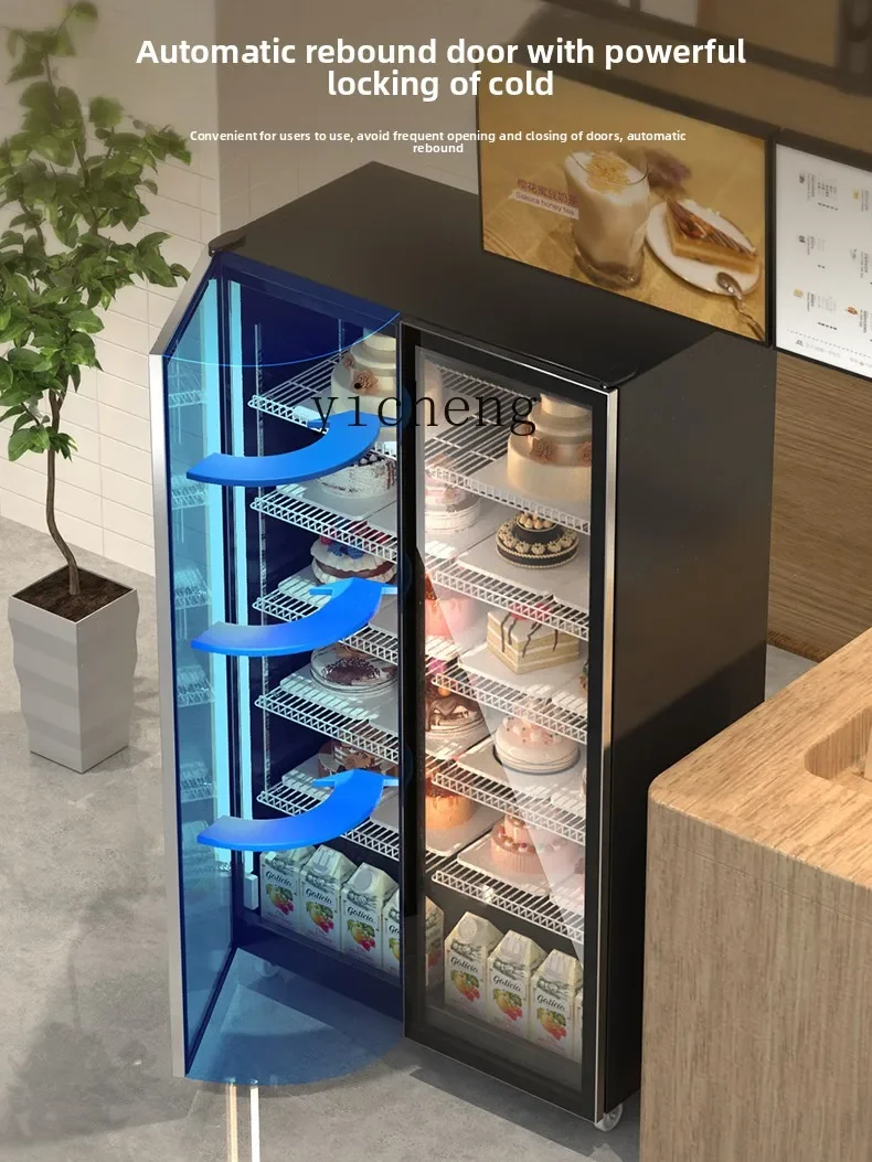 vertical cake display cabinet fresh-keeping cabinet dessert west point baking air-cooled refrigerator