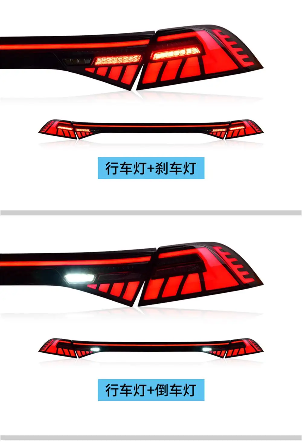 For Honda Accord Tail Light Assembly 23 11th Generation Accord Modified LED Running Through Tail Light Assembly