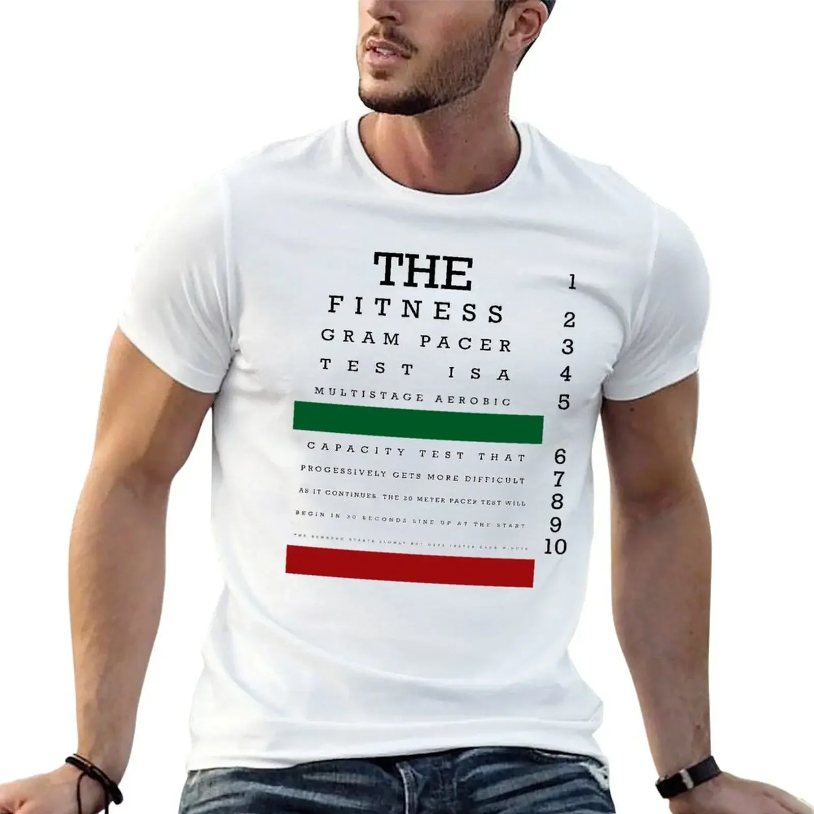 The fitness gram pacer Test T-Shirt vintage clothes oversized designer t shirt men