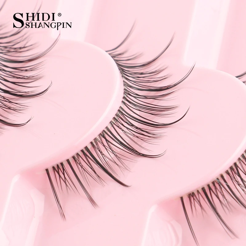 5/7ペア アニメつけまつげ 3Dミンク マンガまつげ ナチュラル ソフトドール コスプレメイク つけまつげ ふわふわ ウィスピー フェイクまつげ