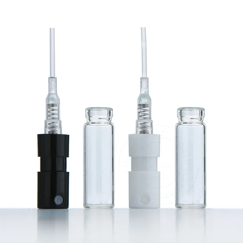 1ml Mini Perfume Bottle French Spray Glass Bottle Portable Bayonet Spray Refillable Sample Tester Bottle Empty Containers ﻿