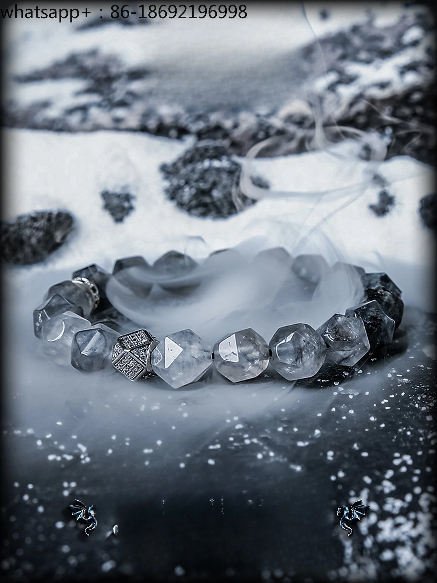 

[No Man's Land] Original Niche Natural Crystal Bracelet Men's High-end Bead Bracelet