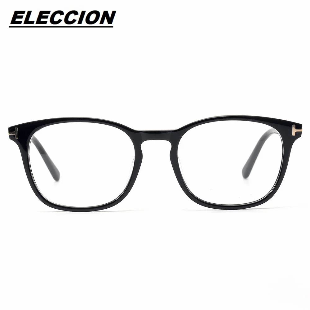 ELECCION Acetate Eyeglass Frames Women Vintage Myopic Optics Glasses Frame Men Prescription Spectacles TF5505