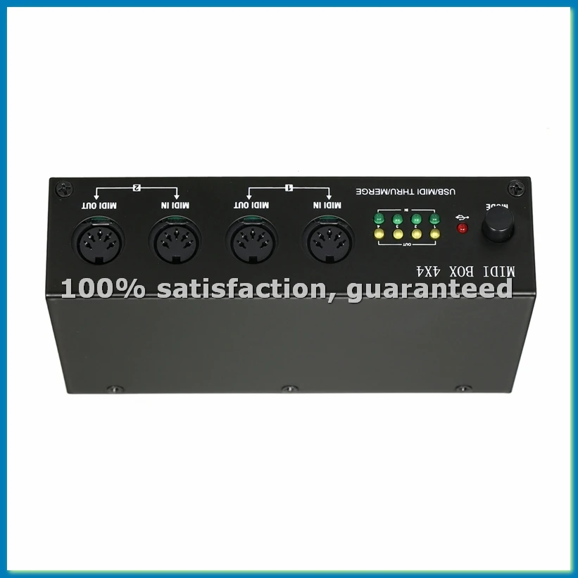 

UM4x4 USB MIDI Interface 4 in /4 Out 64 MIDI Channels 4i/4o + Merge 2i4o MIDI Box-ABFT