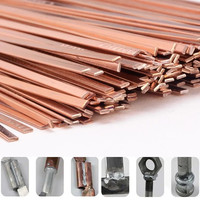 20/10Pcs Low Temperature Easy Melt Aluminum Universal Brass Welding Rod Cored Wire Rod Solder No Need Solder Powder Weld Bar