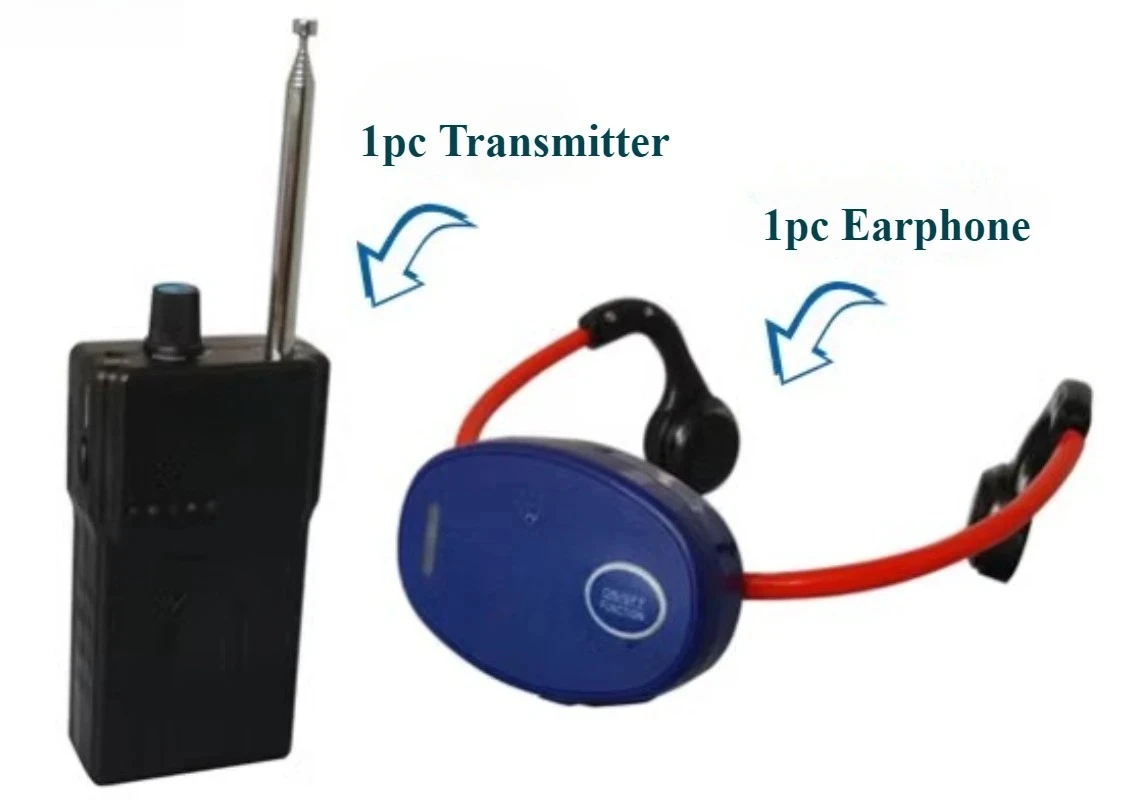 Swimming Coach Training Underwater Communication System H900 Transmitter 1 H902 Bone Conduction Earphone