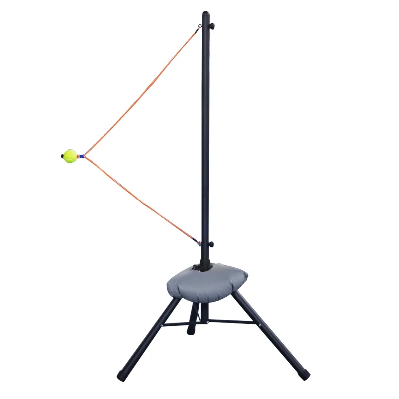 Tennis training device for children and adults, single forehand and backhand serve swing device with wire