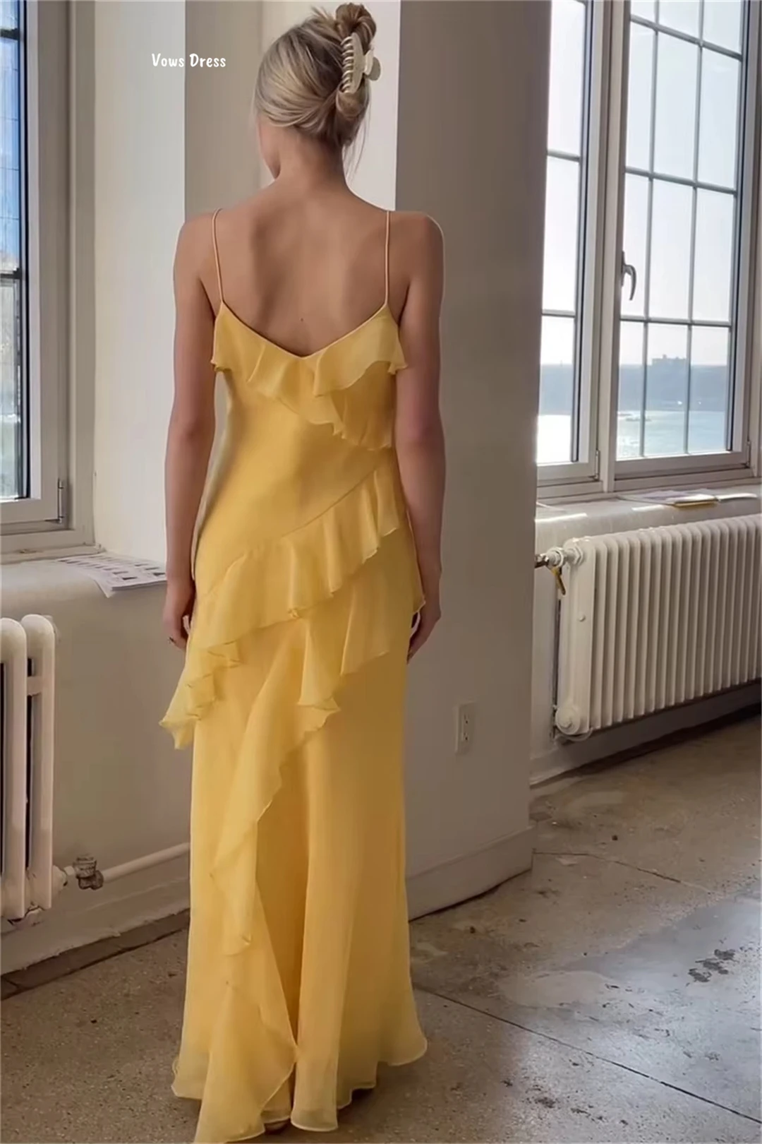 Vows Gold Luxurious Party Dresses for Special Occasions Robe Soiree Custom Made Prom Gown Sling Luxury Evening Dress 2025 Line A