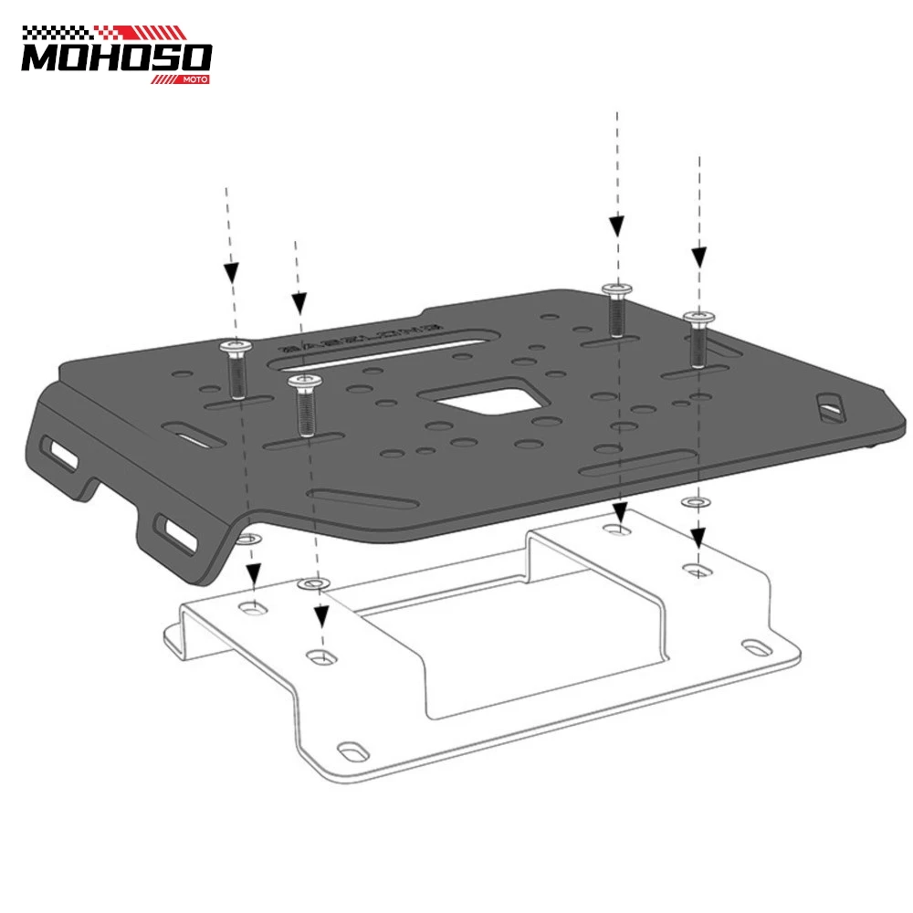 Para ducati multistrada v4 s viagem radar 2023 2024 caso de transporte da motocicleta caixa superior suporte suporte rack bagagem traseira