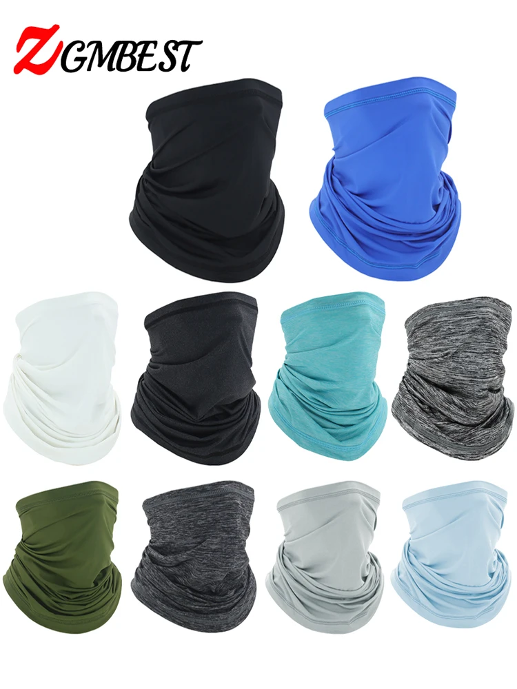 AliExpress ZGMBEST Outdoor Ice Silk Neck Gaiter Bandana Motorcycle Neck Cover Scarf Fishing Hiking Skiing Cycling Face Mask Headband for Men Women