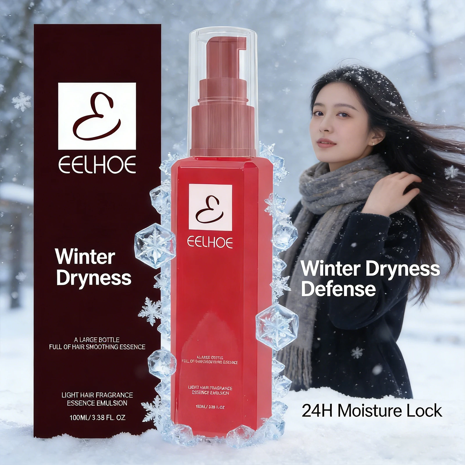Moisturizing Conditioner Effectively Removes Oil Repair Split Ends and Hair Breakage Smooth Frizz Lightweight Hair Care Essence