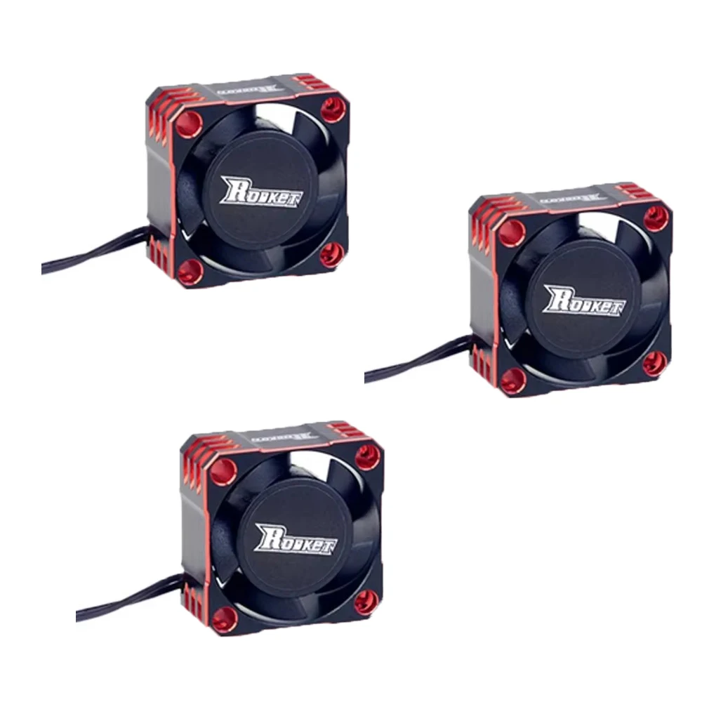 

SURPASS HOBBY Rocket 2PCS Metal Cooling Fan MotorMotor Fan Cover 25/30/35/40/50mm Heat Sink for 1/10 1/8 RC CAR Brushless 540