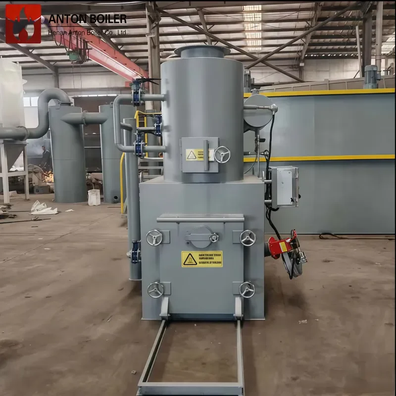 J ANTON BOILER Industrial Incinerator Negative Pressure Fully Sealed 3-Chamber Gasification Design Energy Saving & High 2