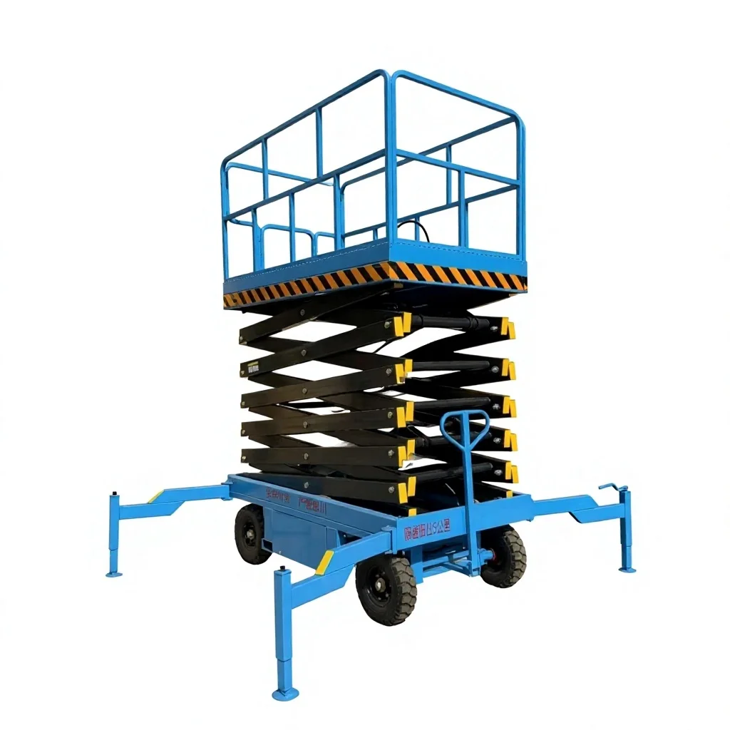 Rainproof Outer Shell Lifting Platform Mobile Scissor Workbench Adapt To Unprotected Outdoor Construction Conditions
