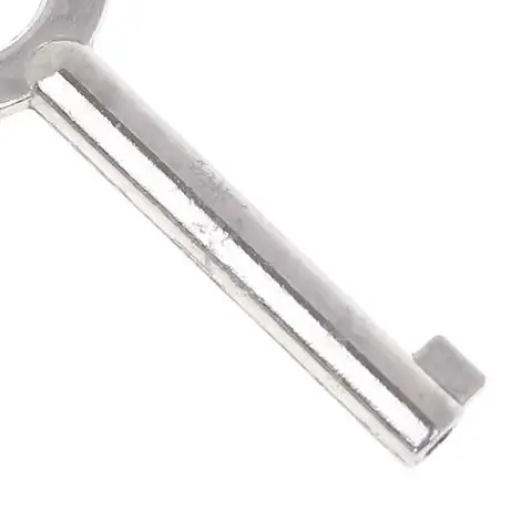 1 PCS American Style Universal Flat Key Blank Special Key Handcuff Lock Key Zinc Alloy Keychain