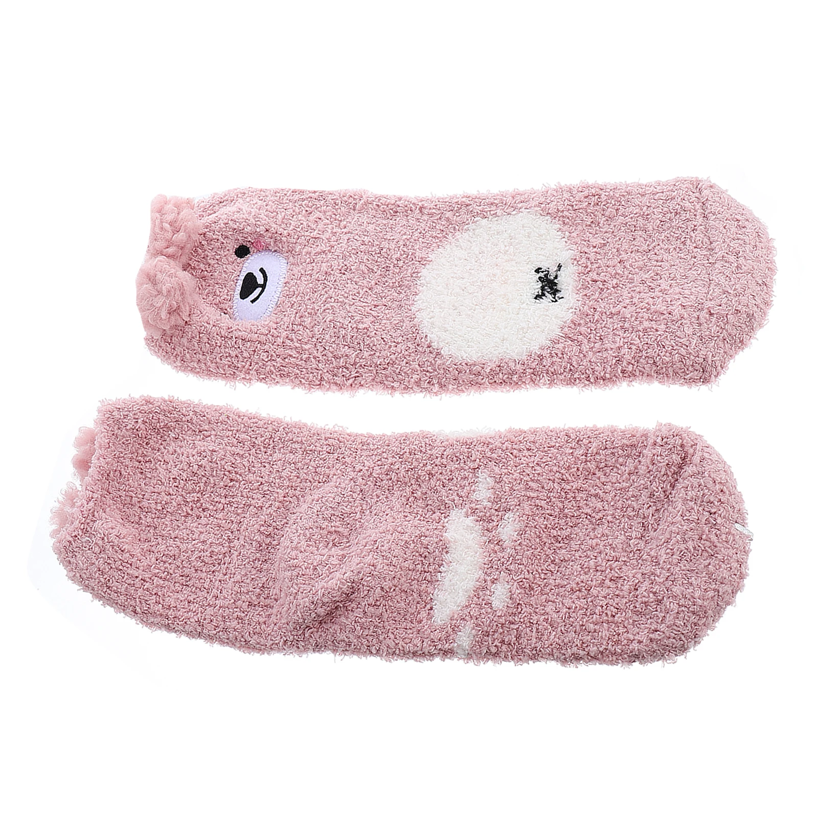 

Coral Fleece Winter Socks Socks Warm Sleep Slippers Pink Women Comfortable Elastic Winter Stockings Gift