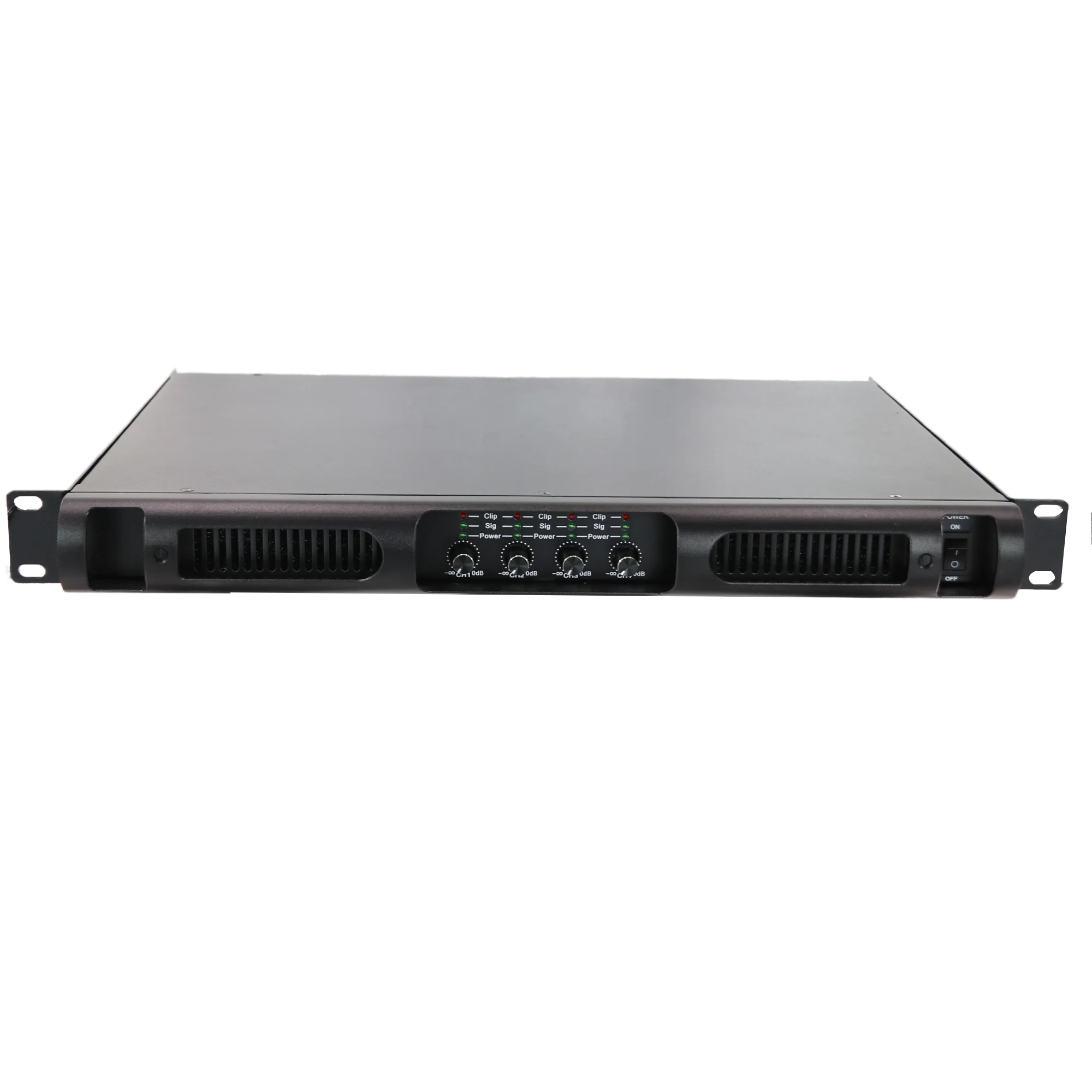 High Quality Professional 110V~230V 4-Channel 1000-Watt Class D Digital Audio Amplifier Model FSA1000 Stable Work 1U LiHui Metal