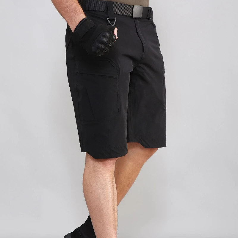 Heren Sneldrogende Cargo Shorts Zomer Waterdichte Buitensport Combat Overalls Multi Pocket Slijtvaste Kwart Broek Nieuw