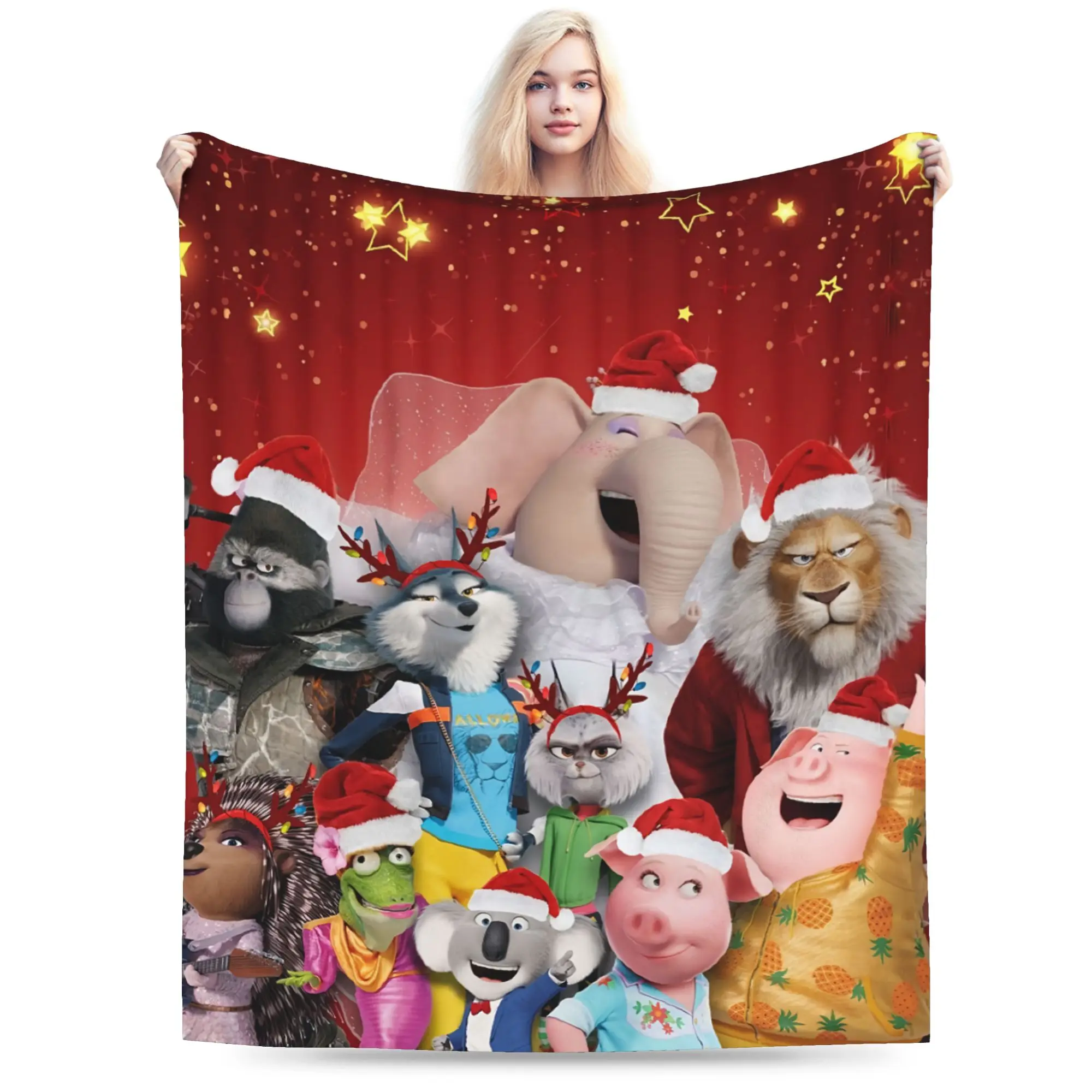Super Soft Sing 2 Movie Throw Blanket Premium Fleece Flannel Lightweight  Bed Blanket Super Cozy Blankets All Season Use