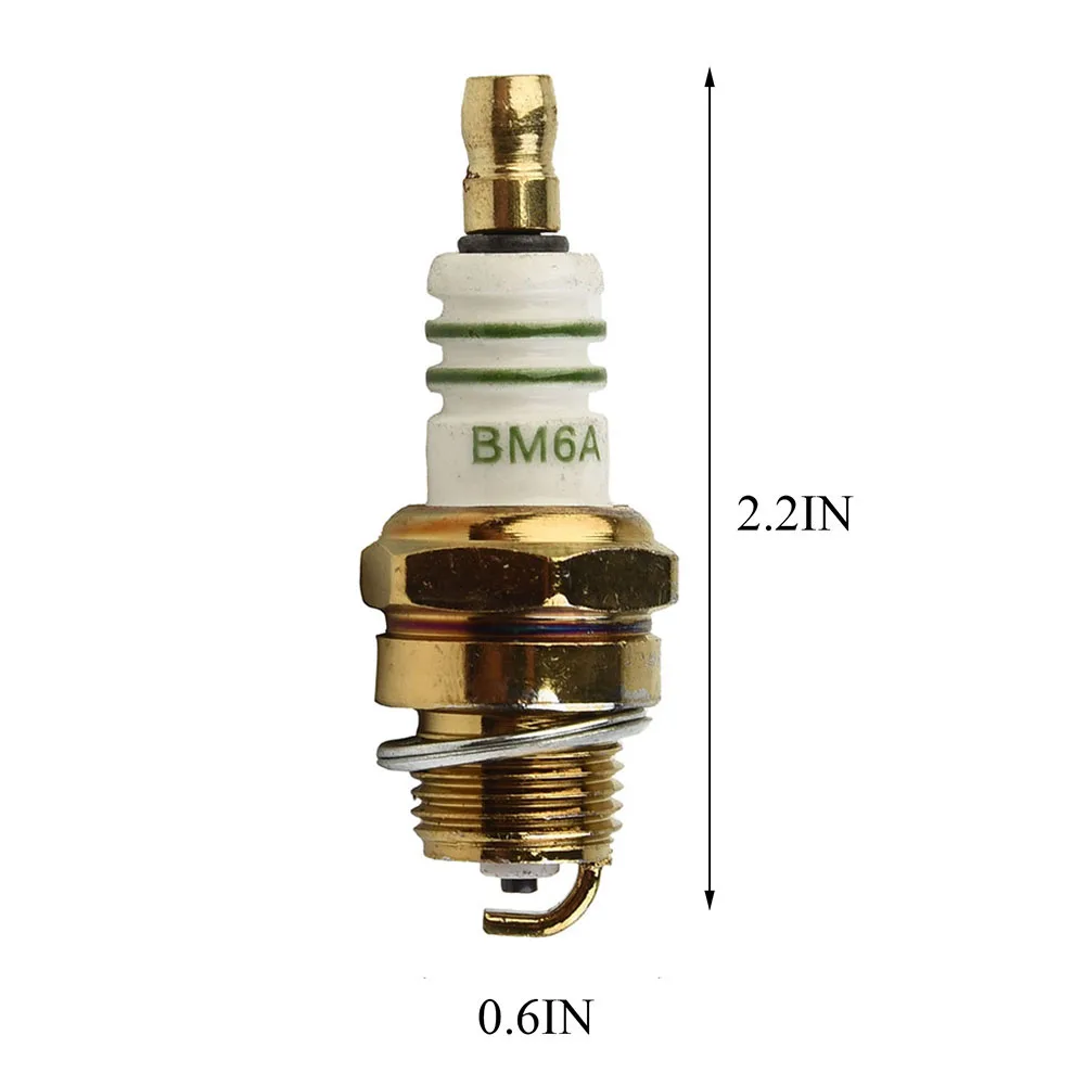 1pc BM6A Spark Plug Glow Plug Replacement Accessories Replace M7/L7T/CJ8/1560 Engine Spark Plug Gasoline Logging Saw Accessories