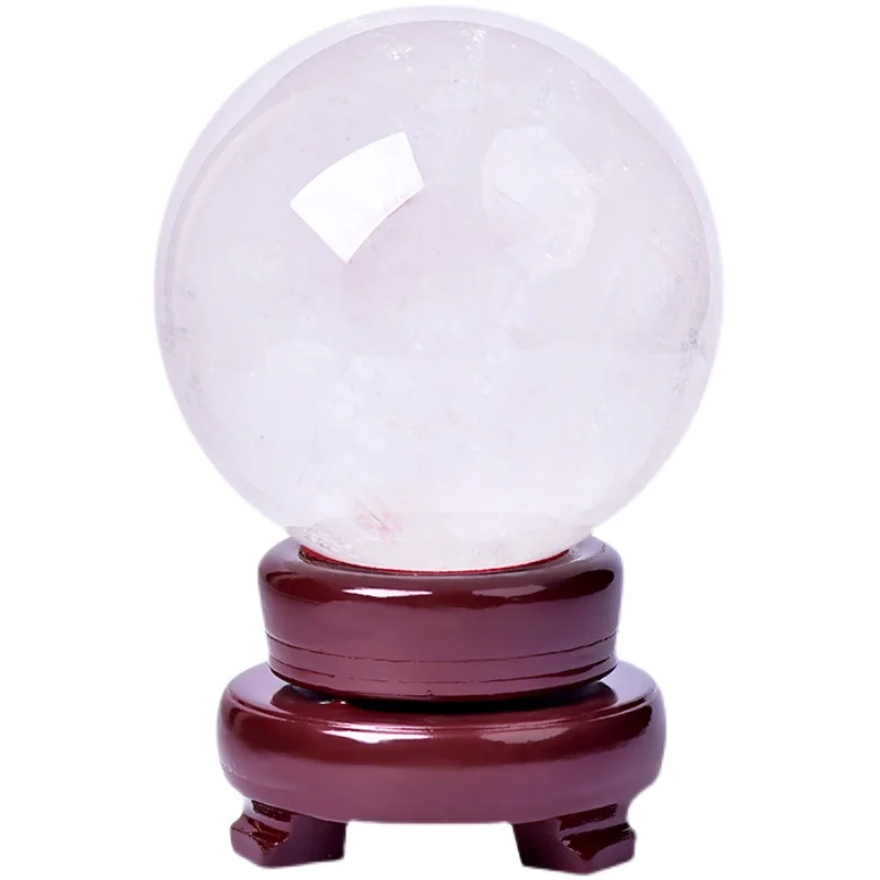 

Natural, white crystal ball, ornament, lucky, living room, desktop, high end, housewarming, new home, gifts