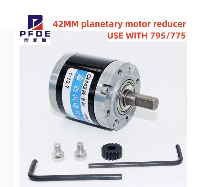 Reductor de motor planetario de 42MM, caja de cambios de precisión, transmisión totalmente metálica, par grande, se puede equipar con motor 795/775