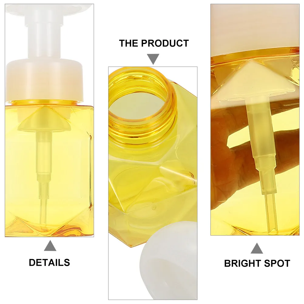 

2Pcs Portable Flower-Shaped Foam Bottle for Facial Cleansing Shampoo Shower Gel Hand Dishwashing Reusable Bubble Former Foaming