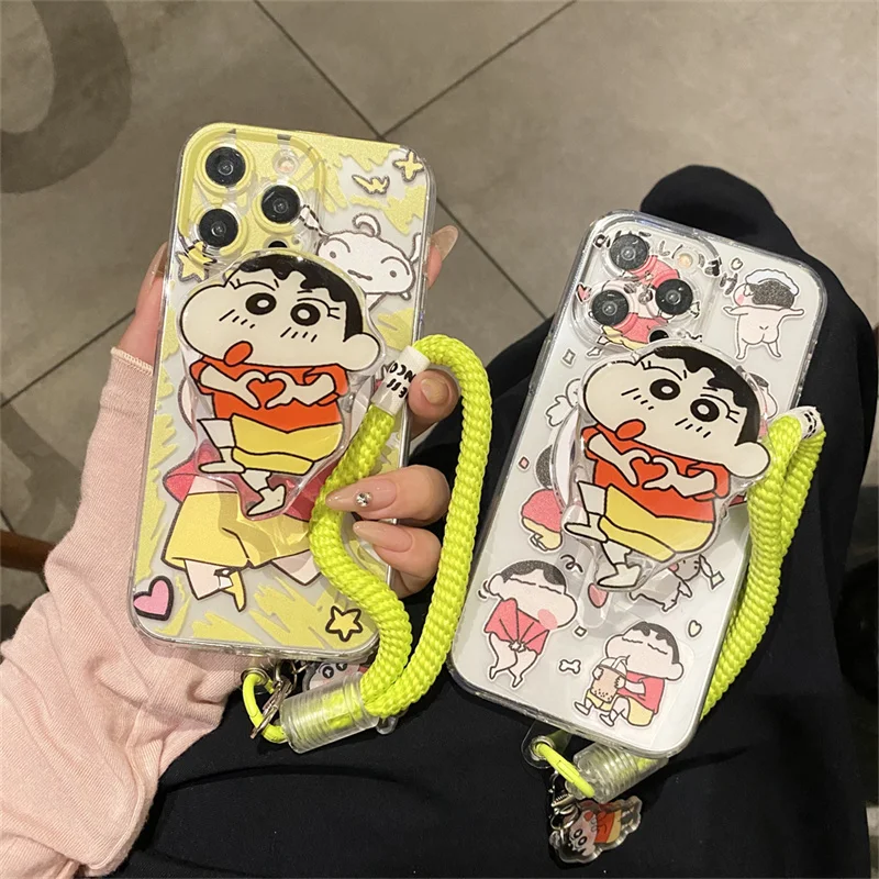 

Cartoon Cute comic Crayon Shin-chan butt Magsafe Wireless Charge Case For iPhone 13 12 11 14 15 16 17Pro Max Plus Magnetic Stand