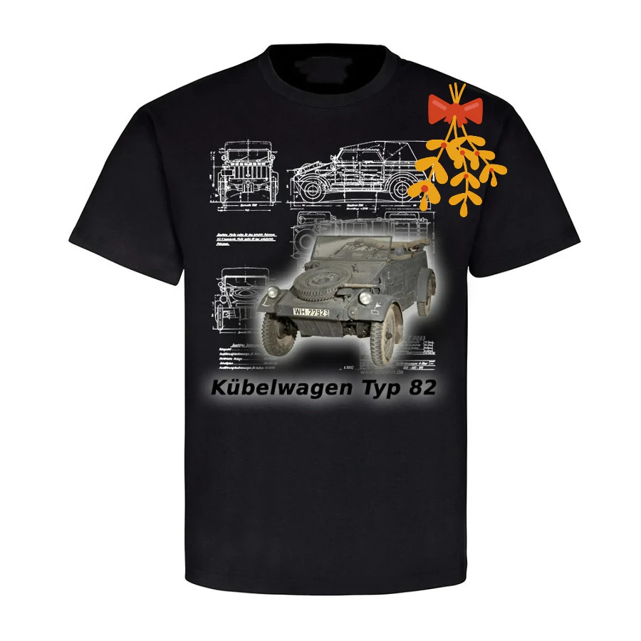 Bucket/Tub Car Type 82 Kubelwagen Military Vehicles T-Shirt New 100% Cotton O-Neck Short Sleeve Casual Mens T-shirt
