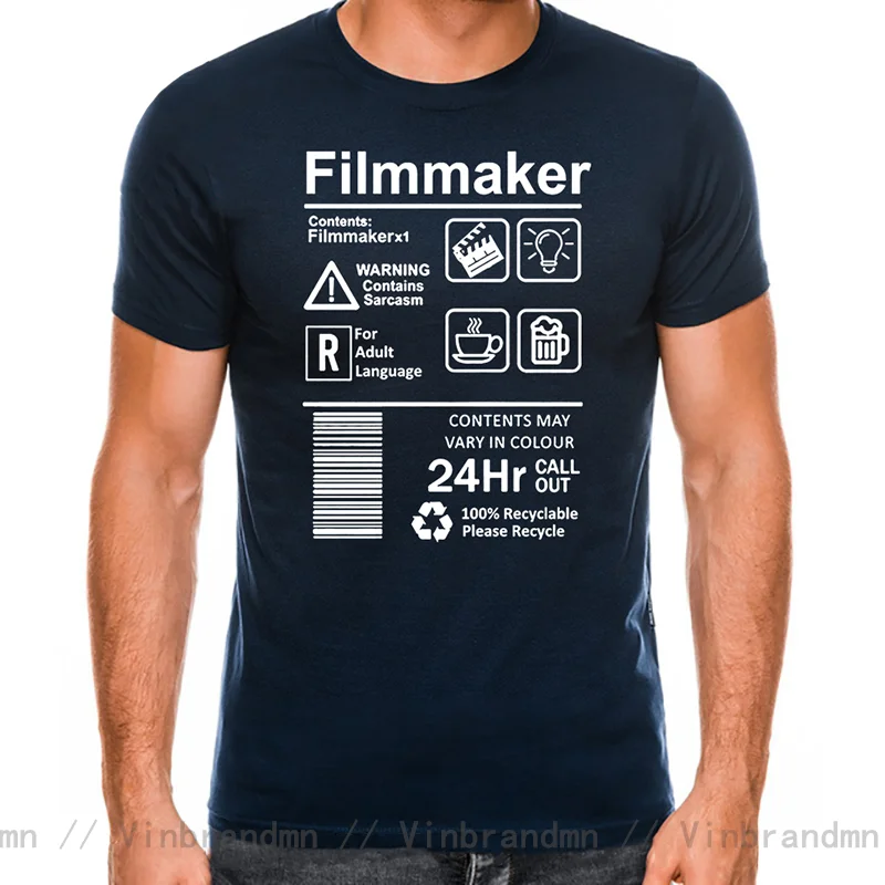 Funny Filmmaker Editing T Shirts men Unisex Graphic New Cotton Birthday Gift Short Sleeve O-Neck Hip Hop Film Directors T-shirt