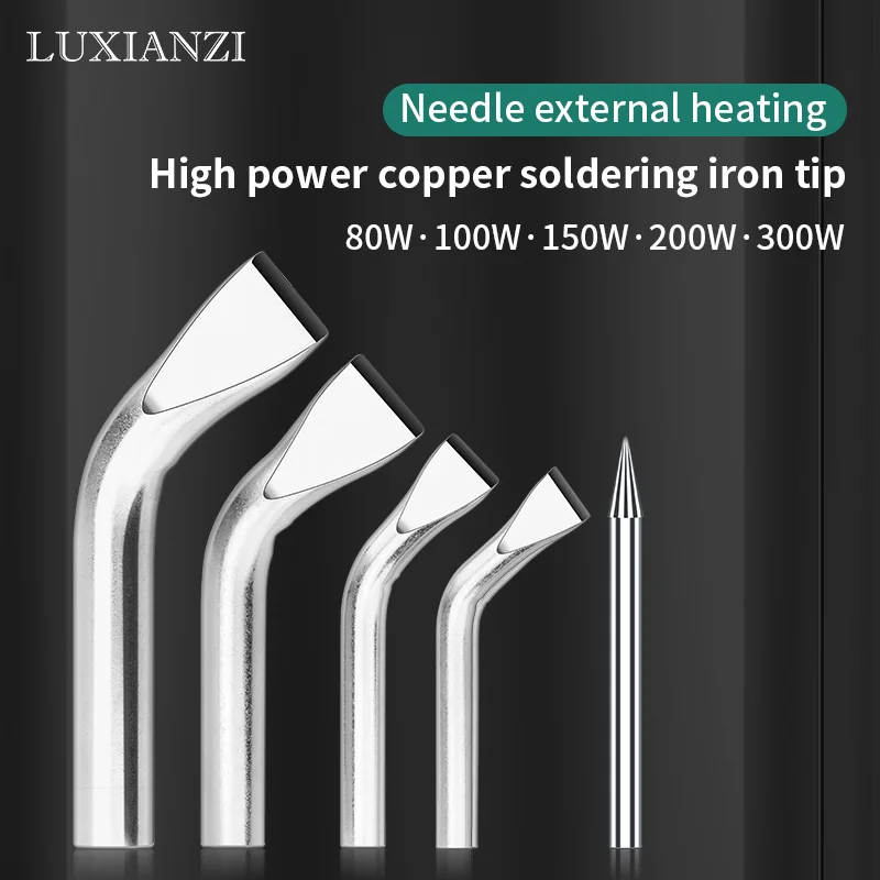 LUXIANZI External heat Electric Soldering Iron Tip 80W 100W 150W High Power Tip For Welding Repair Tool Replacement Heat Head