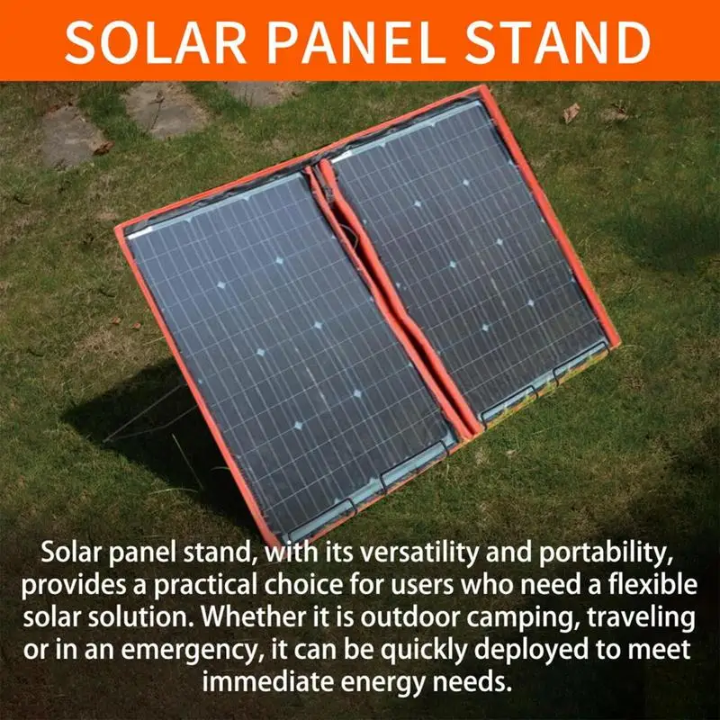 Solar Panel Rack 2 Pack Solar Mounting Stand Steel Panel Mobile Rack Foldable Solar Panel Support Lightweight For Outdoor