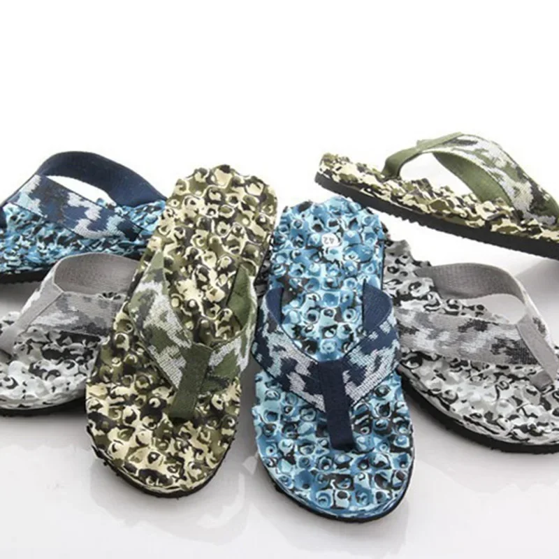 Men Women Camouflage Flip Flops Couple Slippers Shoes Sandals Slipper Indooroutdoor Casual Ladies Non-Slip Beach Shoes Sandales