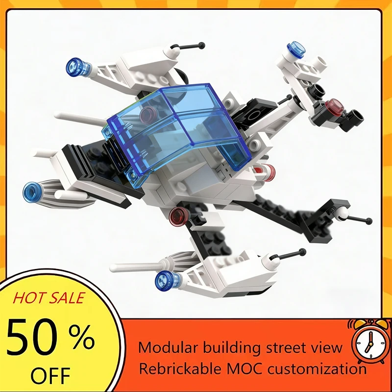 

Набор из 88 деталей: популярная модель космического корабля из фильма «Звездные войны», конструктор MOC, модульные технологичные блоки, подарок на праздник, игрушка для сборки, детский набор