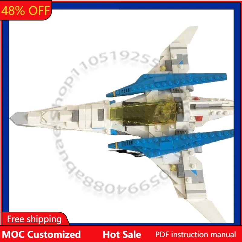 352 Piezas Star Battle Fox Arwing Minifigure Escala MOC Personalizable Bloques de Construcción Modulares Diseño de Modelo Juguete de Ensamblaje DIY para Niños Regalo