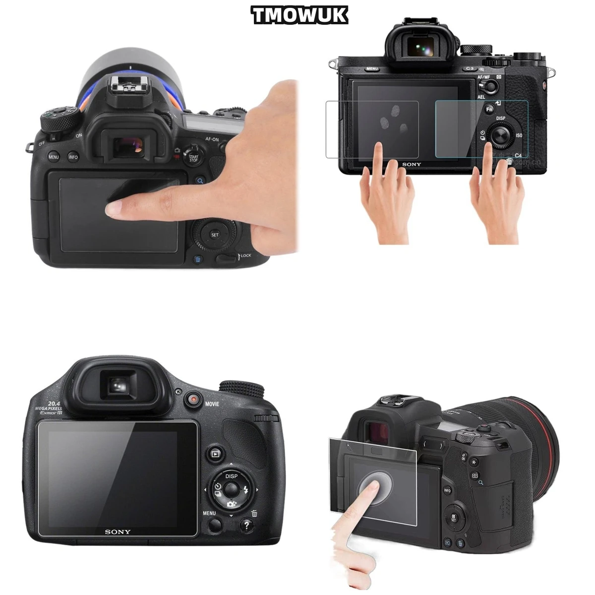 

HD Clear Anti-Scratch Tempered Glass Film For Sony A7 A7R A7S HX300 HX400 9H Hardness LCD Screen Protector