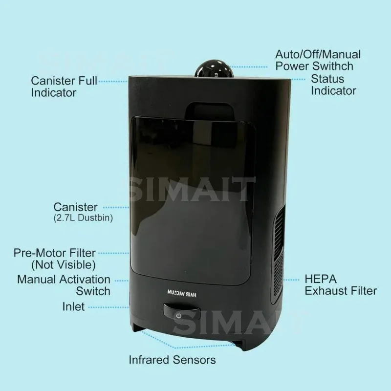 

Salon Smart Hair Breaker, Special for Hair Salon, Automatic Hair Suction, Storage Bucket