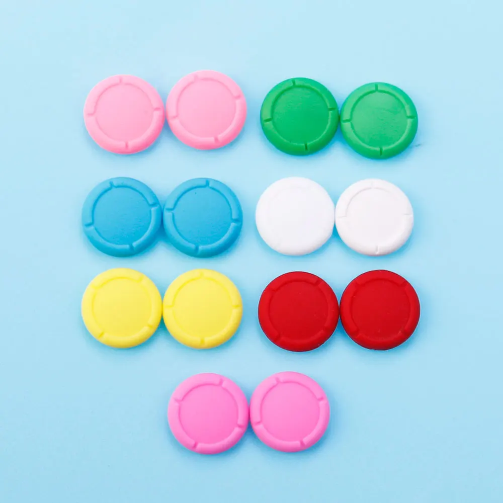 2 pcs Joy Con Silicone 3D Analog Joystick Cap Thumb Grip Cover Button Module For Nintend Switch NS Joy-Con Controller