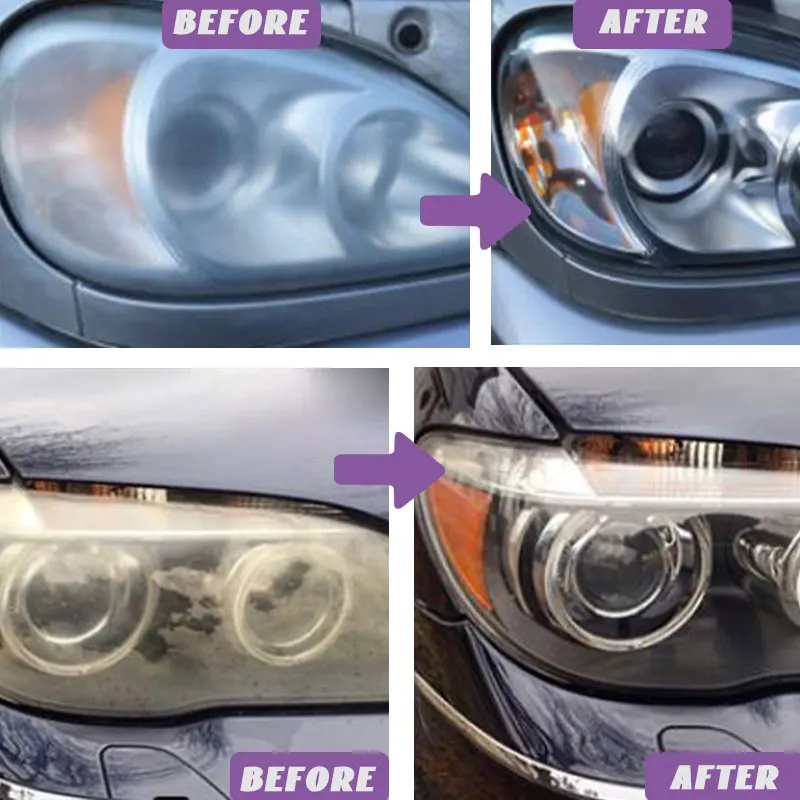 Car Headlight Restoration Polishing Headlamp Repair Car Light Polisher Cleaning Paste Remove Oxidation Headlight Polish Liquid