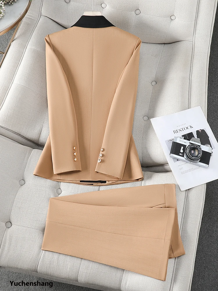 Fashion Ladies Pant Suit Women - Khaki Formal Wear Men ulasan dan harga