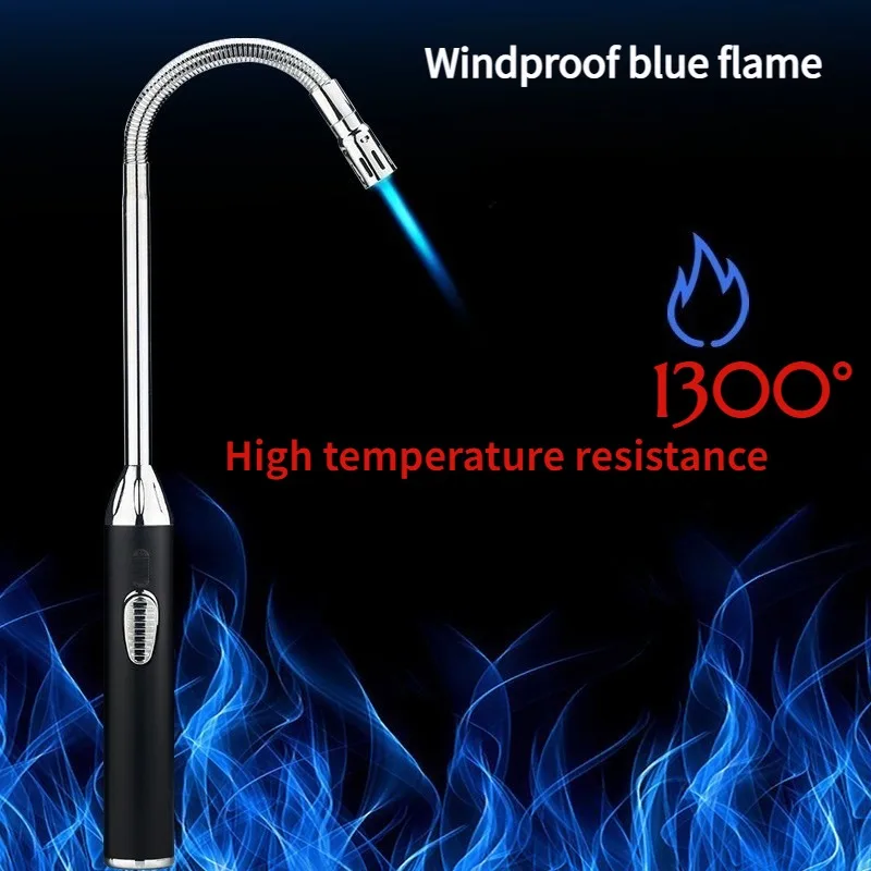 

Newest Metal Extended Lighter Liquefied Gas Stove Igniter Kitchen Ignition Stick Windproof Outdoor Barbecue Camping Ignition Gun