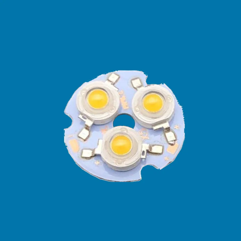 High Brightness LED 3W 4W 5W Warm White Lamp Bead Light Board Bulb Round Light Source