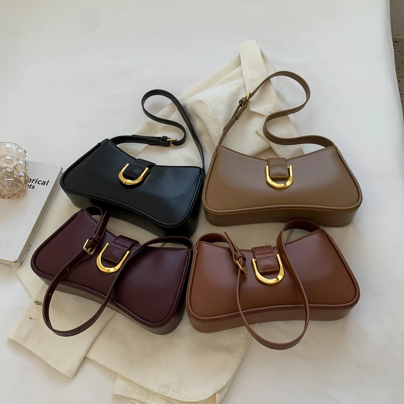 LEFTSIDE Shoulder Side Bag for Women 2022 Winter Designer Small PU Leather Crossbody Bag 2022 Trend Handbags and Purse