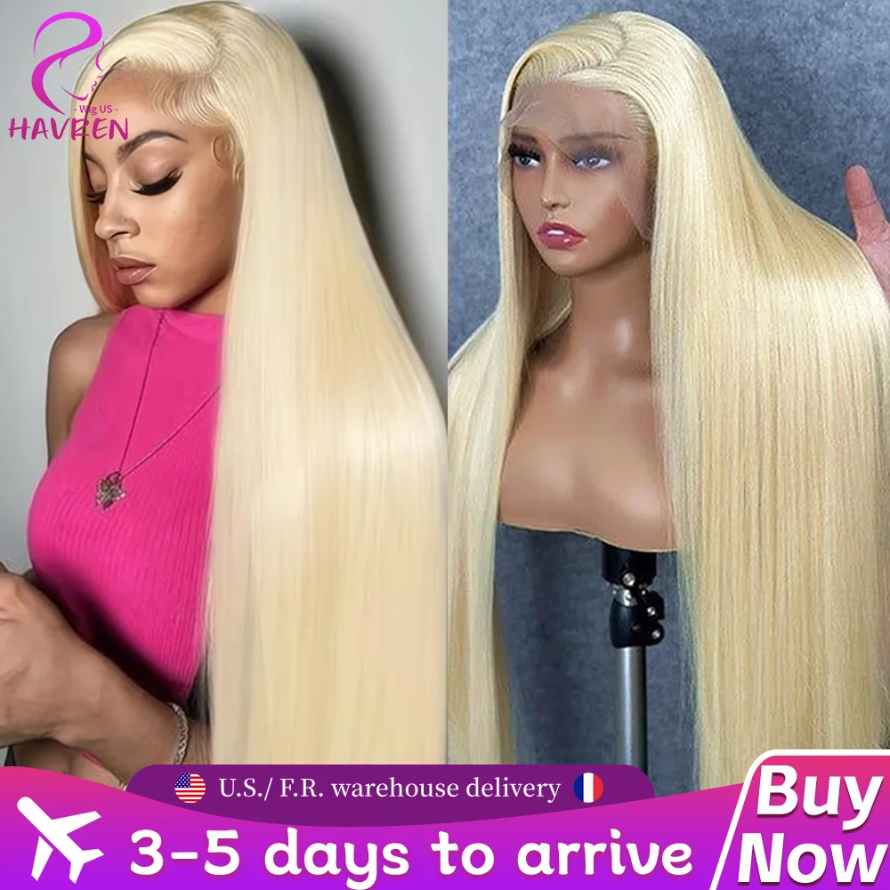 

613 Светлые прямые человеческие волосы Парики 13X6 Парик фронта шнурка Плотность 220 Бразильский предварительно выщипанный 13x4 Hd Прозрачный парик фронтальной части шнурка