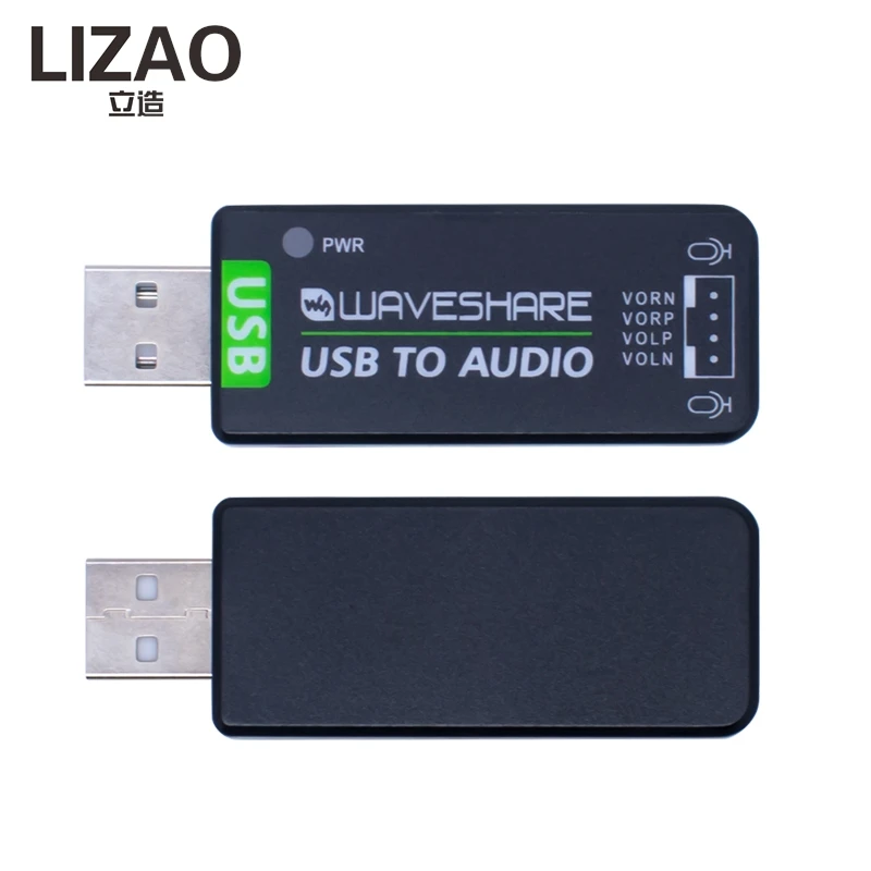 USB To Audio Module Drive Free Plug and Play Sound Card Adapter Support Playback Recording Stereo Codec