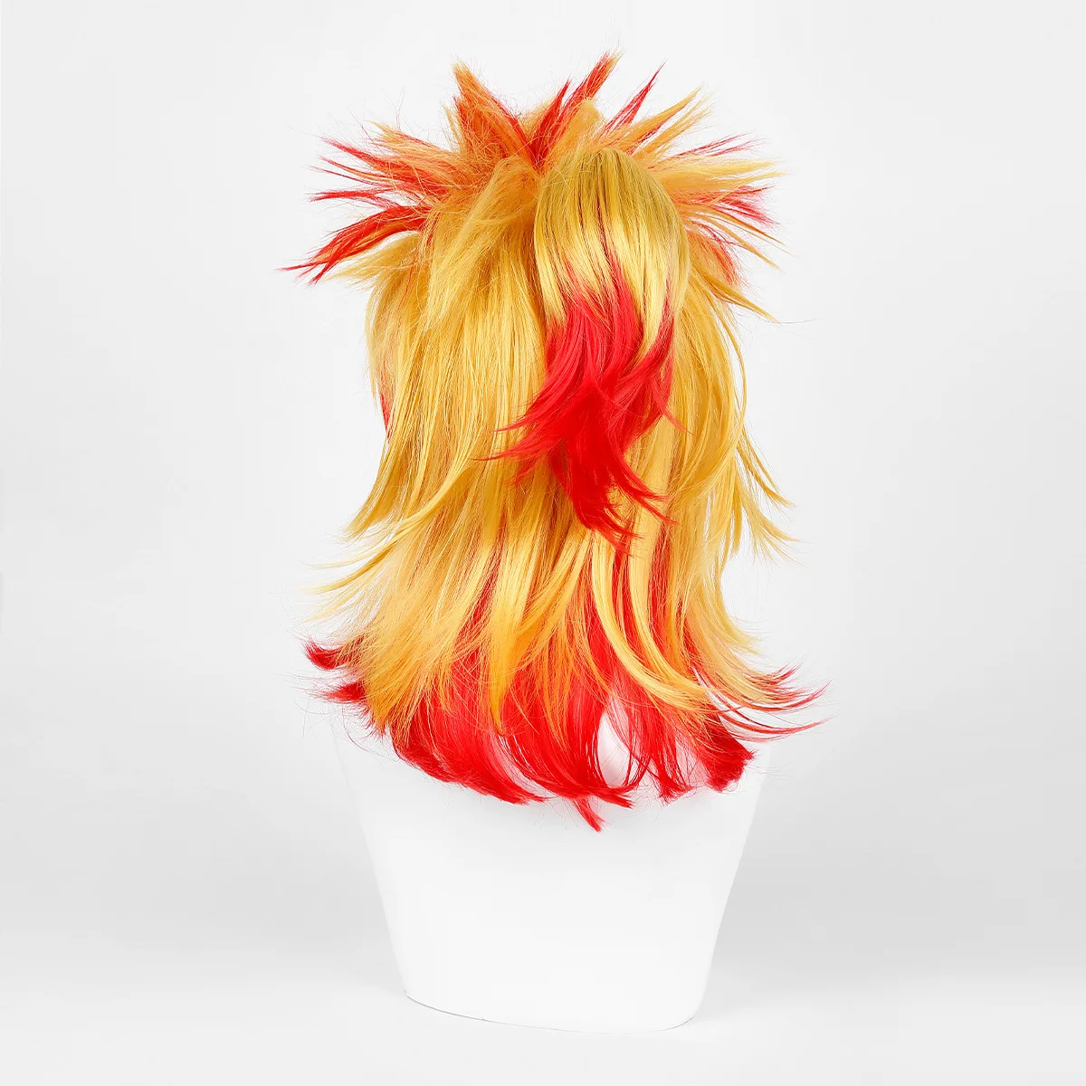 Officiële anime-pruik - Enmu Rengoku - Geel tot rood gradiëntpruik