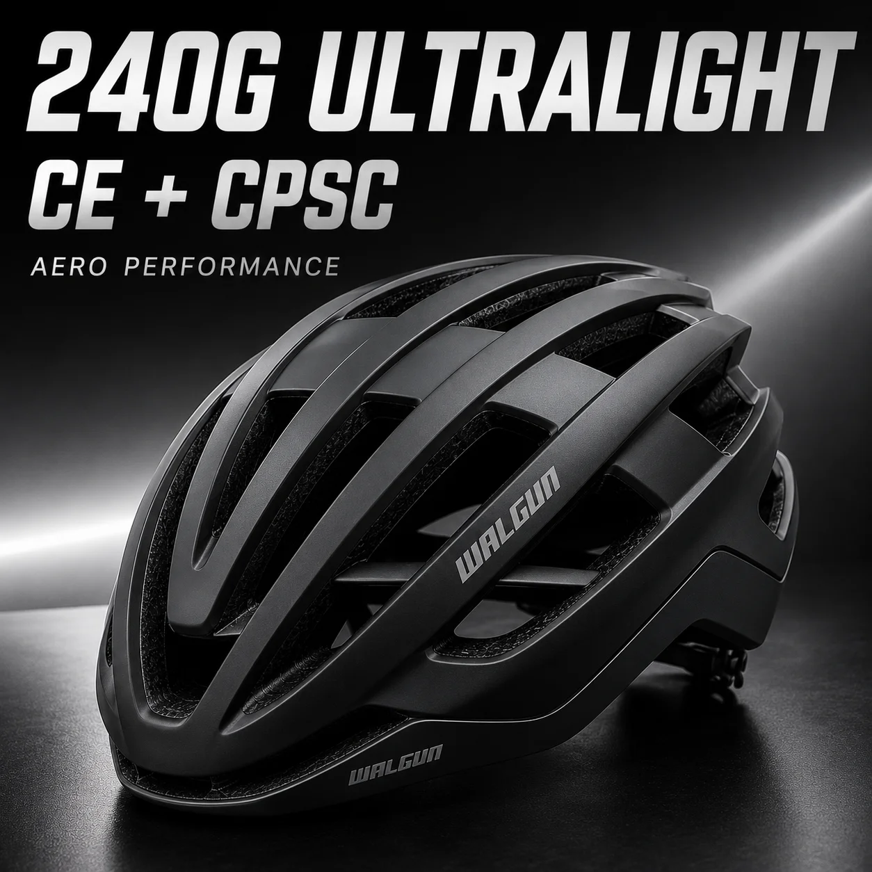 Casque de vélo de route WALGUN Aero, certifié CE CPSC, ultraléger 240g, casque de cyclisme VTT, casque de vélo de course sur gravier