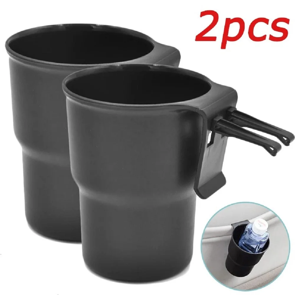 2PCS Multifunctional Car Water Cup Holder Mobile Phone Holder Beverage Holder Trash Can Air Outlet Chair Back Door Armrest Box