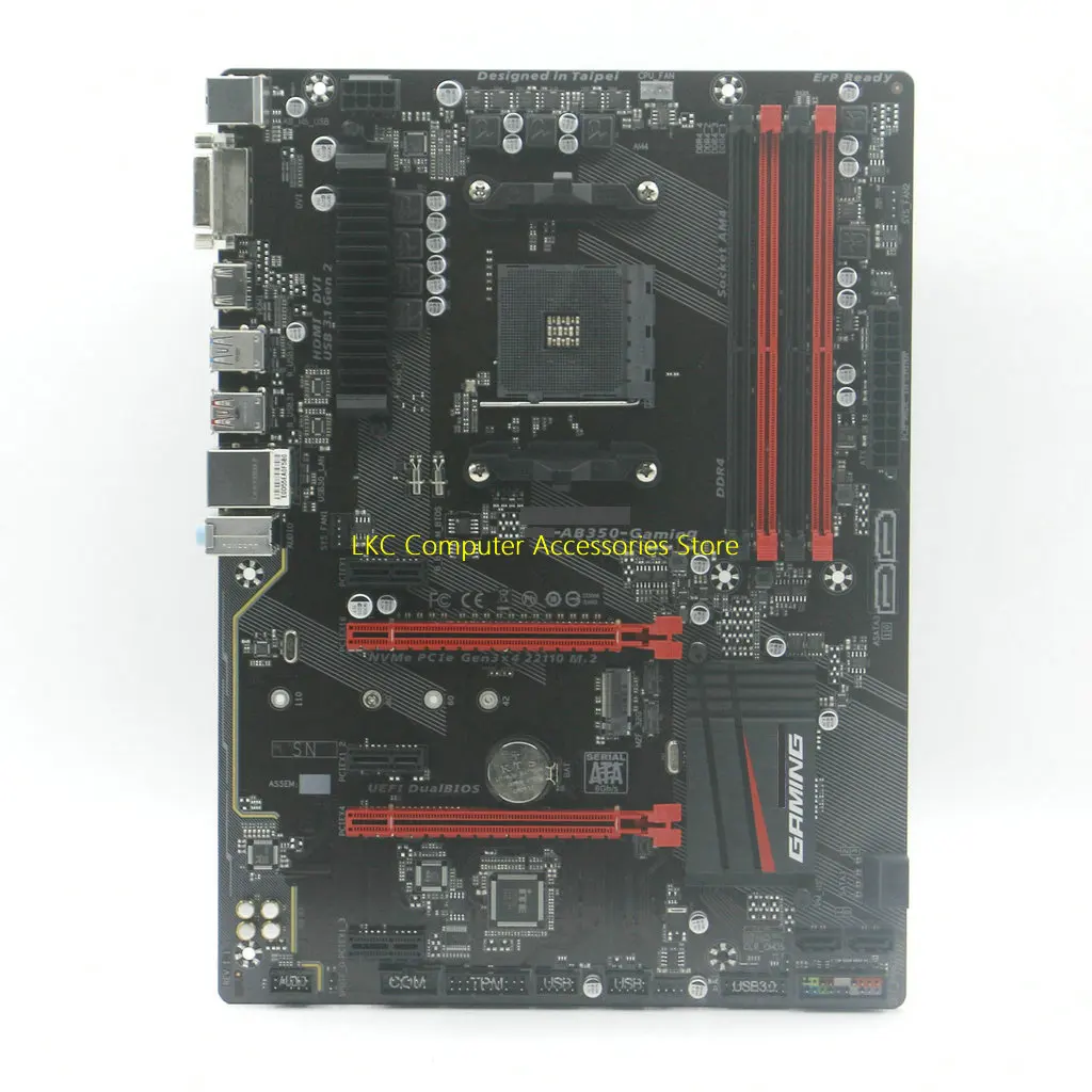 

For Gigabyte GA-AB350-GAMING Motherboard AMD B350 DDR4 USB3.0 SATA3 Original Desktop Used Mainboard 100%Tested